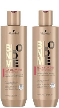 Schwarzkopf Blonde Me All Blondes Rich | Zestaw do włosów blond: szampon 300ml + odżywka 300ml