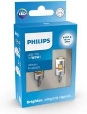 Philips Żarówka Led T10 W5W Ultinon Pro6000 4000K 2Szt 11961Wu6012Vphi