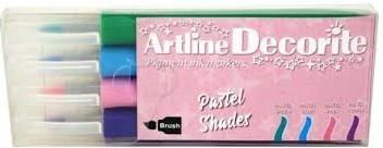 Artline Marker Permanentny Decorite Brush 4 Kol. Pastel A