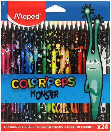 Maped Kredki Ołówkowe 24Kol Monster Colorpeps 862624