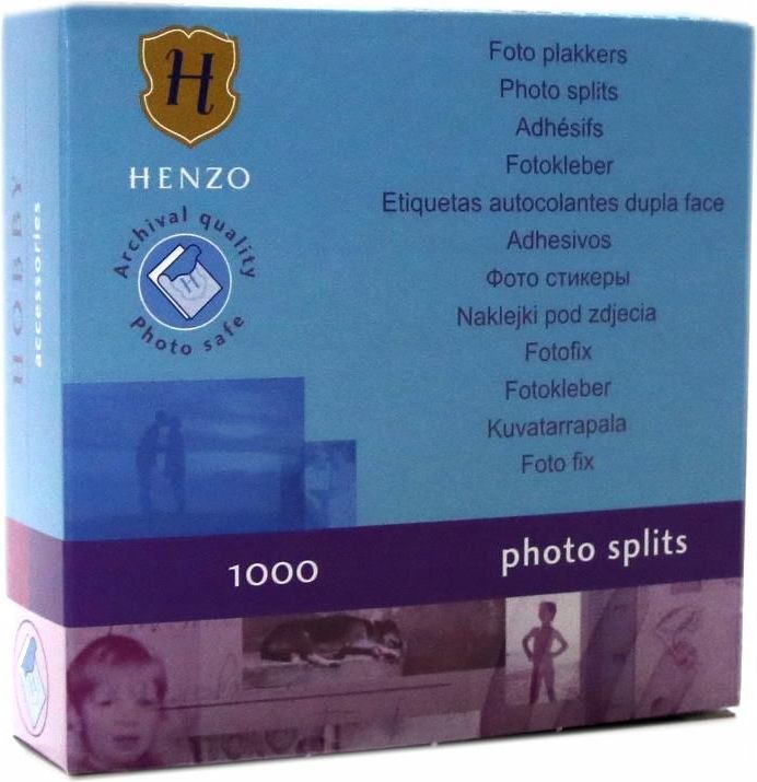 HENZO  PRZYLEPCE DO ZDJĘĆ FOTO PODKLEJKI 1000 SZTUK (1000) HENZO1000