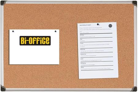 Bi-Office Tablica Korkowa W Ramie Aluminiowej 180X90Cm