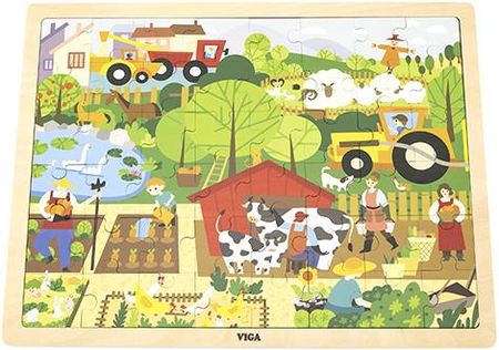 Viga 44588 Puzzle 48 elementów poznajemy farmę