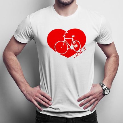 I Love It (my bike) - męska koszulka na prezent