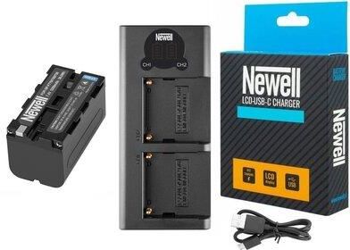 Newell Ładowarka Lcd + Bateria Np-F750 Np-F760 Np-F770 Do Sony (Npf770)