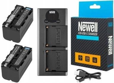 Newell Ładowarka Lcd + 2X Bateria Np-F750 Np-F760 Np-F770 Do Sony (Npf770)