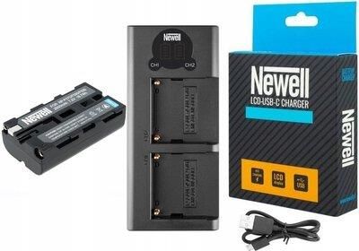 Newell Ładowarka Lcd + Bateria Np-F550 Np-F560 Np-F570 Do Sony (Npf570)