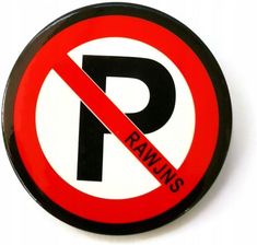 Clamoty Przypinka Buton Pin Znak Znaczek Zakaz Parkowania - Dodatki krawieckie