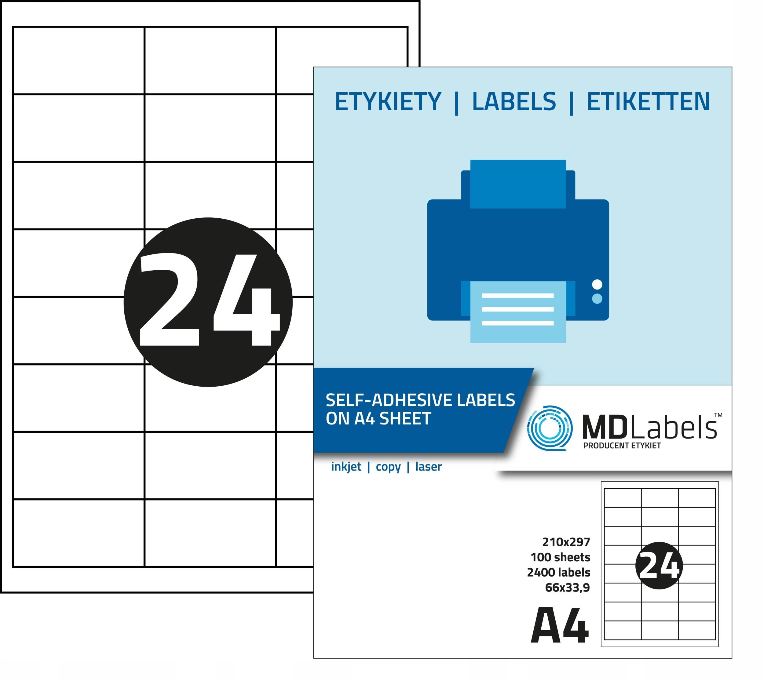 Md Labels Etykiety Samoprzylepne X Mm Ark Amazon Ceny I Opinie Ceneo Pl