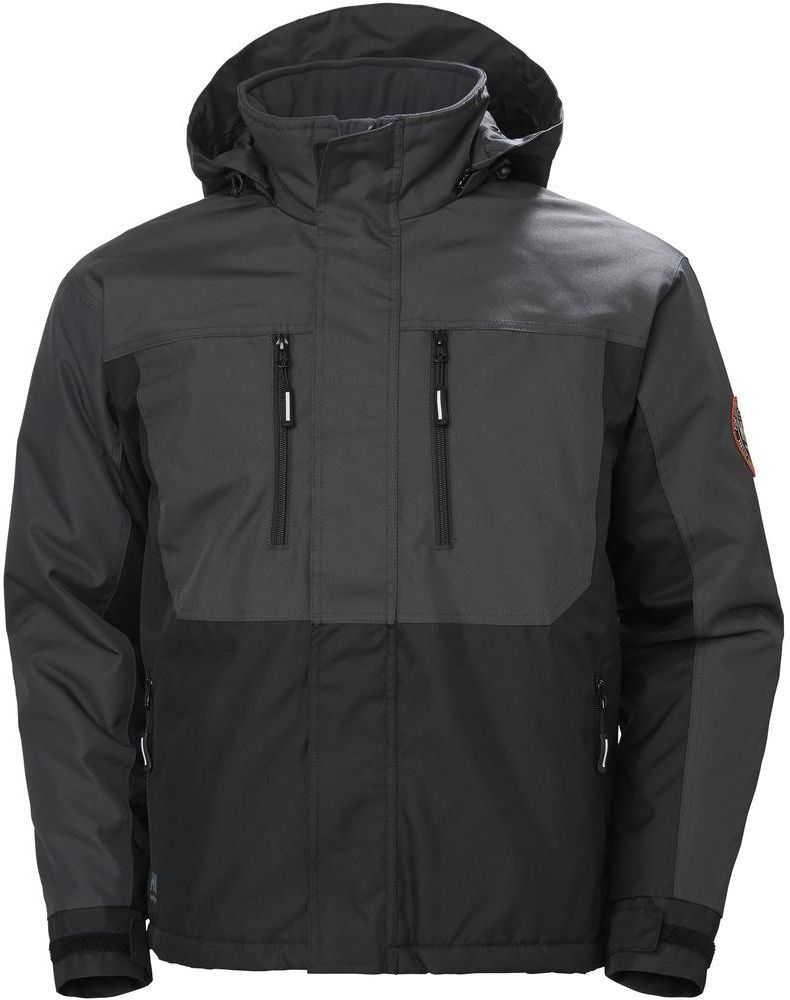 Helly Hansen Workwear Męska Kurtka Robocza Berg Jacket Szaro Czarna