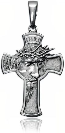 Valerio Elegancki wisior krzyż z wizerunkiem Chrystusa srebro 925 (PTK3020)