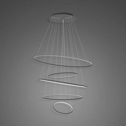 Altavola Design Lampa wisząca Lampa wisząca Ledowe okręgi No.5 120 cm 4k czarna (LA085P_120_IN_4K_BLACK)