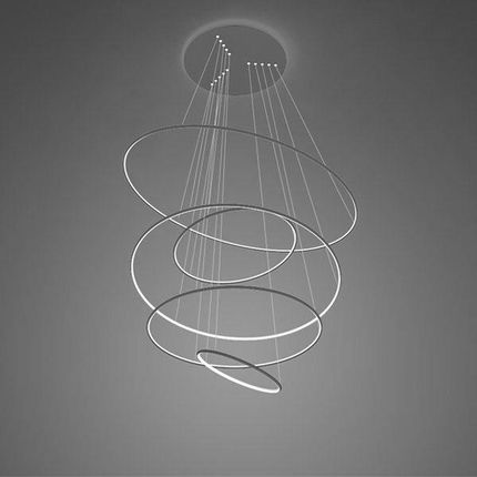 Altavola Design Lampa wisząca Lampa wisząca Ledowe okręgi No.5 150 cm 3k czarna ściemnialna (LA085P_150_IN_3K_BLACK_DIMM)