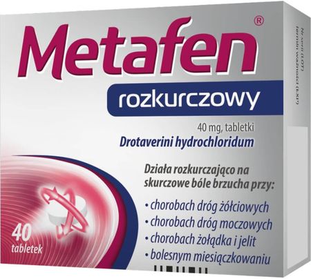 Metafen Rozkurczowy 40 mg, 40 tabl.