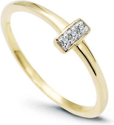 Staviori Złoty pierścionek zaręczynowy z diamentem PZD5993