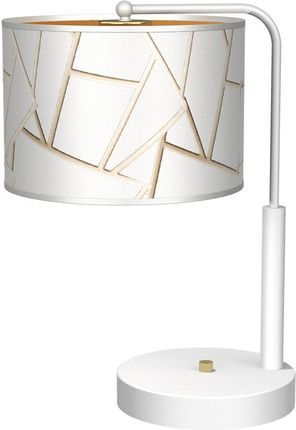 Milagro - Lampa stołowa ZIGGY E27 - biały/złoty - (MLP7570)