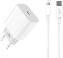 XO ładowarka sieciowa L77 PD 20W 1x USB-C biała + kabel USB-C - Lightning
