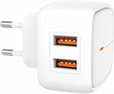 XO ładowarka sieciowa L61 2x USB 2,4A biała