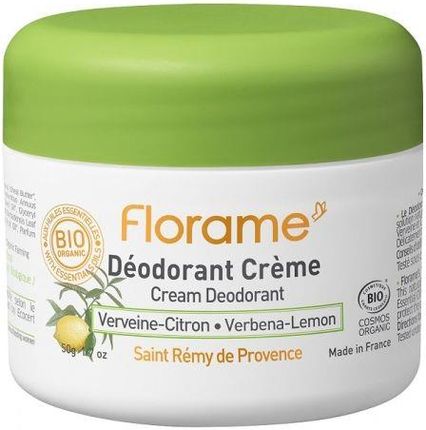 Florame Organiczny Dezodorant W Kremie Werbena Cytryna 50Ml