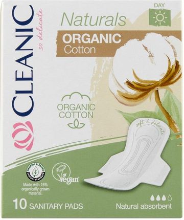 Cleanic Naturals Organic Cotton Day Podpaski Higieniczne 10Szt.