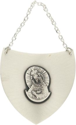 Diament Srebrny Ryngraf Matka Boska Pamiątka na chrzest, do wózka DIARYN4487M925