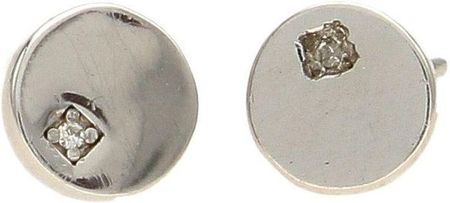Diament Kolczyki kółko z brylantem DIAKLCDIAMENT1925