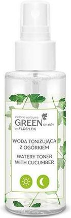 Krem Flos-Lek Zestaw Floslek Green For Skin Zielone Warzywa Odżywczy Z Groszkiem + Woda Tonizująca Ogórkiem 95 na noc 50ml