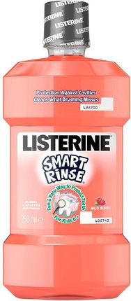 Listerine Smart Rinse Płyn Do Płukania Jamy Ustnej Dla Dzieci Od 6 Roku Życia Mild Berry 250Ml