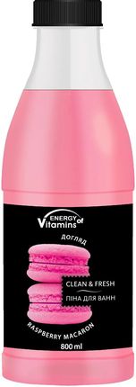Energy Of Vitamins Pianka Do Kąpieli Raspberry Macaron 800Ml