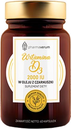 Pharmaverum Witamina D3 2000 Iu W Oleju Z Czarnuszki, 60 Szt.
