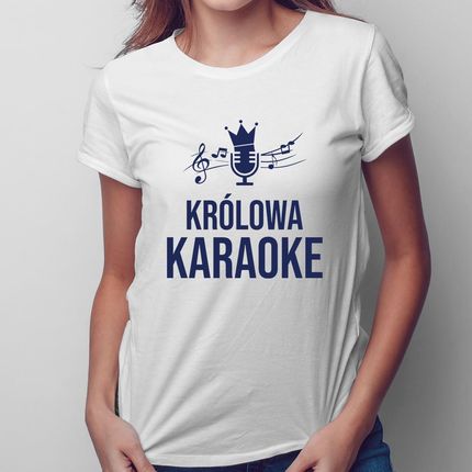 Królowa karaoke - damska koszulka na prezent