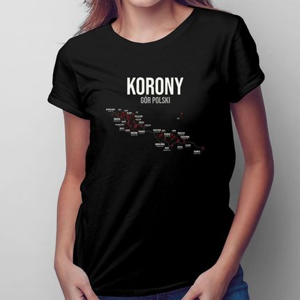Korony Gór Polski - damska koszulka na prezent