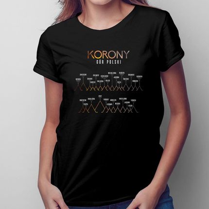 Korony Gór Polski v2 - damska koszulka na prezent