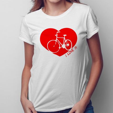 I Love It (my bike) - damska koszulka na prezent