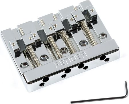 Fender Fender HiMass 4-String Bass Bridge Assembly With Zinc Saddles,