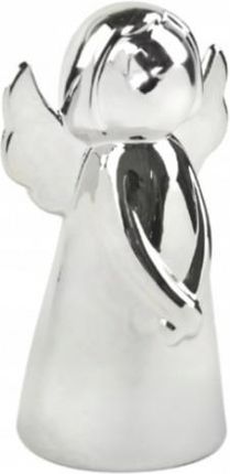 Figurka świąteczna aniołek 12 cm srebrny