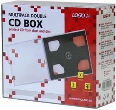 Logo Box Na 2 Szt. Cd, Przezroczysty, Czarny Tray, Logo, 10,4 Mm, 5-Pack (42252) - Akcesoria do przechowywania danych