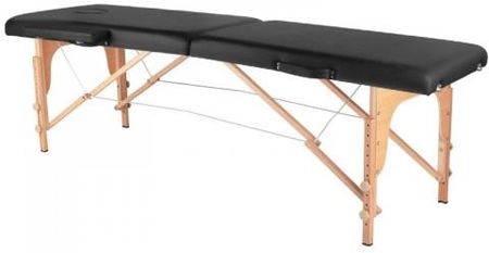 Stół Składany Do Masażu Wood Komfort 2 Segmentowe Czarny