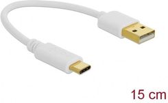 Zdjęcie Delock Kabel Usb-C(M)->Usb-A(M) 2.0 0.15M Biały (Z32204) - Pruszcz Gdański