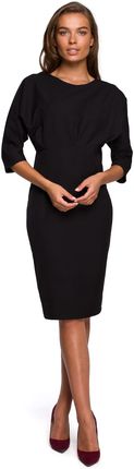 Style Elegancka ołówkowa sukienka podkreślająca talię Czarny S