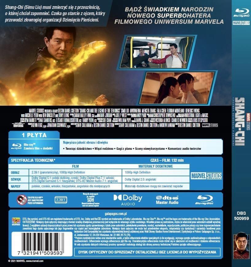 Shang-Chi i Legenda Dziesięciu Pierścieni Blu-ray - zdjęcie 1 Shang-Chi i Legenda Dziesięciu Pierścieni Blu-ray