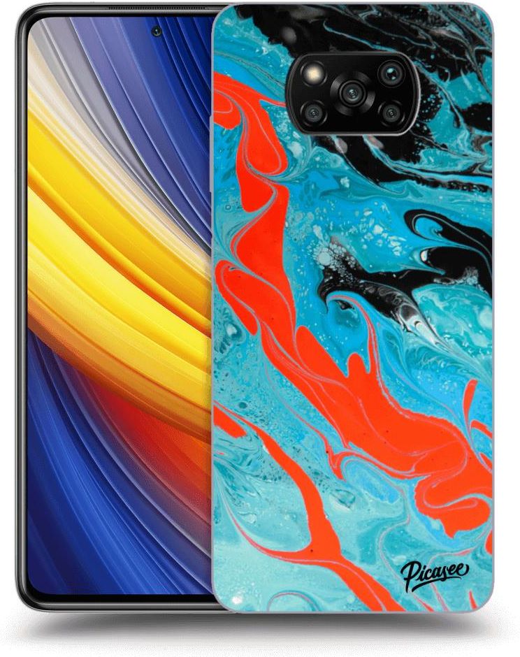 Silikonowe PrzeŹroczyste Etui Na Xiaomi Poco X3 Pro Blue Magma Etui Na Telefon Ceny I 5417