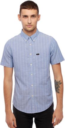 LEE BUTTON DOWN SS HEATHER BLUE L886NCLI