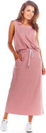 Bawełniana spódnica na gumce (Różowy, S/M)