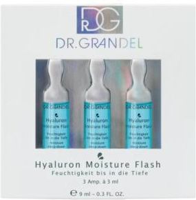 Dr. Grandel Ampułki głęboko nawilżające Dr Hyaluron Moisture Flash z mikro hialuronem i algami 3 x 3ml