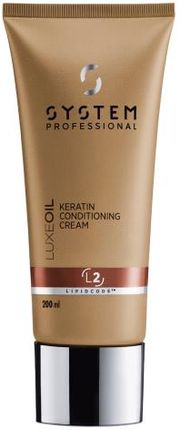 System Professional Luxeoil Keratin Conditioning Cream Odżywka Pielęgnacyjna Z Keratyną Do Włosów 200 ml