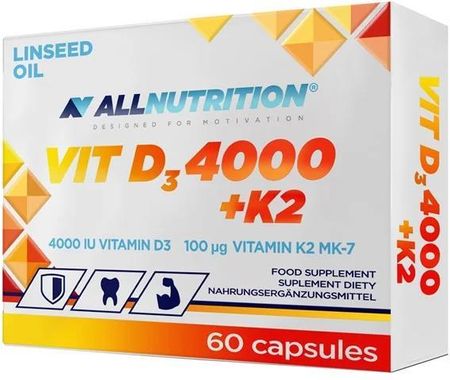 Allnutrition VIT D3 4000 + K2 60 kaps.
