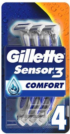Gillette Sensor3 Comfort Men'S Disposable Razors Maszynki Do Golenia 4 Szt