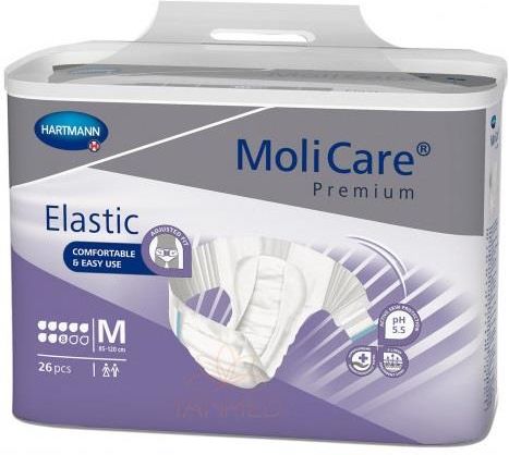 Pieluchomajtki Molicare Premium Elastic 8 kropli rozmiar M 26 szt