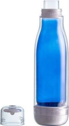 Upominkarnia Butelka Szklana Z Osłoną Smart 520Ml Niebieska (9503897)